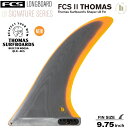 ■FCS2 THOMAS LONGBOARD FIN 9.75 Performance Glass（シングルフィン） Thomas Bexonの新しいシグネチャー・シングルフィンは、完璧なリリースとドライブを保持します。 ■概要 60年代中期の流行からインスパイアされたこのフィンは、パーフェクトなリリース、 長いターンのドライブそしてノーズライドのホールドを併せ持つデザインです ”多くのフィンを試したが、このフィンはあらゆる要素が1つになった最高の組み合わせだ。 先端にはフレックスが入っているが、強すぎるわけではないので、 本当にフレキシブルなフィンにありがちなどギツイ感じはない" - Thomas Bexon ■Performance Glass　パフォーマンスグラス パフォーマンス・グラス(PG)フィンは、ソリッドなグラスファイバーの層からマシンカットされています。 変形しにくく、素晴らしい柔軟性が、非常に大きな力がかかる過酷なコンディションやシチュエーションでも、 優れた安定性を発揮するため、プロレベルのサーファーに広く愛用されています。 ■FCS II ツールレス・ロングボード・システム ・プレートとスクリューが不要 ・サーフィンの最中にボックス内でフィンの位置を調整できます ・フィンの抜き差しが簡単でフィンキーは不要 ・既存のロングボードボックスに取り付け可能で新しいボックスは必要ありません ■SPEC FIN MATERIAL: Performance Glass　パフォーマンスグラス SIZE 　　　　9.75 BASE 　　　 173.8mm DEPTH 247.6mm AREA 24059mm2 SWEEP 30.5° FOIL 50/50 ※メーカー希望小売価格はメーカーカタログに基づいて掲載しています