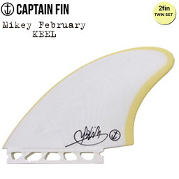 CAPTAIN FIN キャプテンフィン ツインフィン MIKEY FEBRUARY Keel SINGLE TAB (Features) マイケル・フェブラリーキールフィン 2本セット 送料無料！