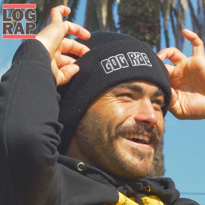 【閉店SALE】LOG RAP ログラップ ニット帽 TKnit Beanie ビーニー ニット帽 数量限定 メンズ レディース サーフィン サーフボード ロングボード メール便送料無料
