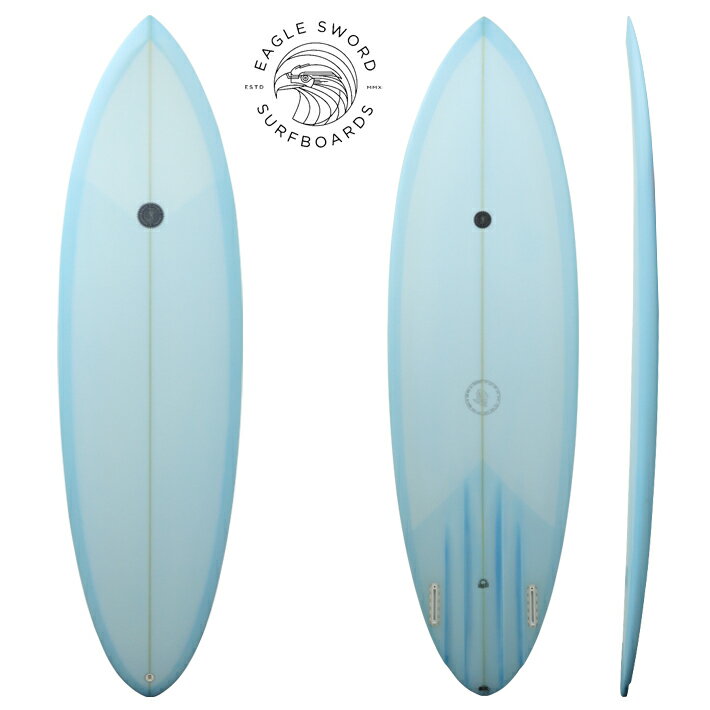 Eagle Sword Surfboards イーグル ソードサーフボード NKA 6’8” FIN付き Hand shaped custom surfboards made in Australia by Ash Ward 日本初上陸！※別途送料