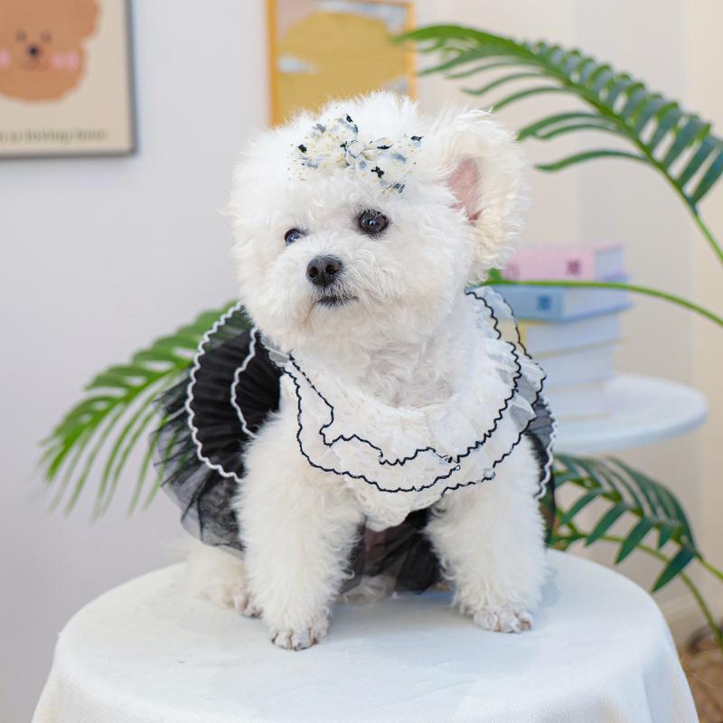 Rakuten - 犬服 小型犬用 ウェディングドレス 幼犬向け 結婚式衣装 かわいい ペットウェア パーティー用 ふわふわ素材