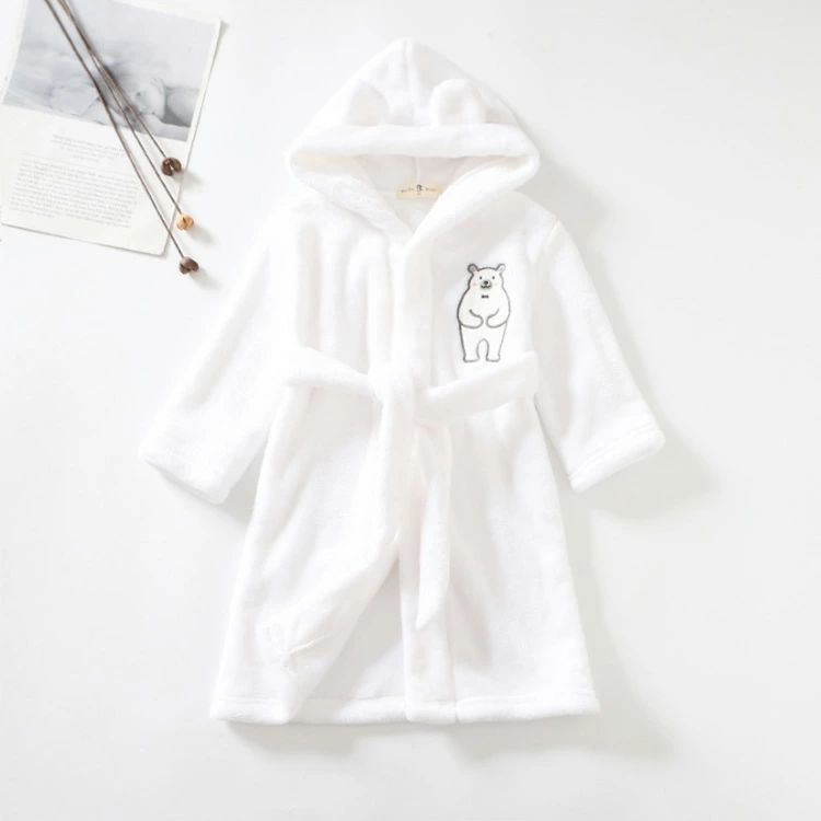 もこもこ ルームウエア 子供パジャマ フード付き 子ども ガウン キッズ ガウン 春...