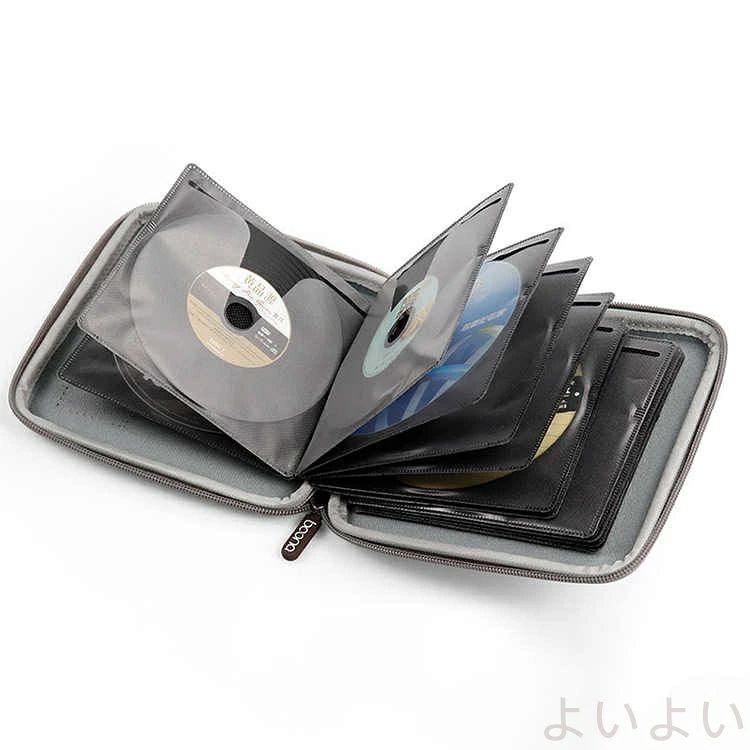 収納バック CDケース 不織布 DVDケース 自宅 32枚収納 収納ケース 収納袋 CD/DVD ...