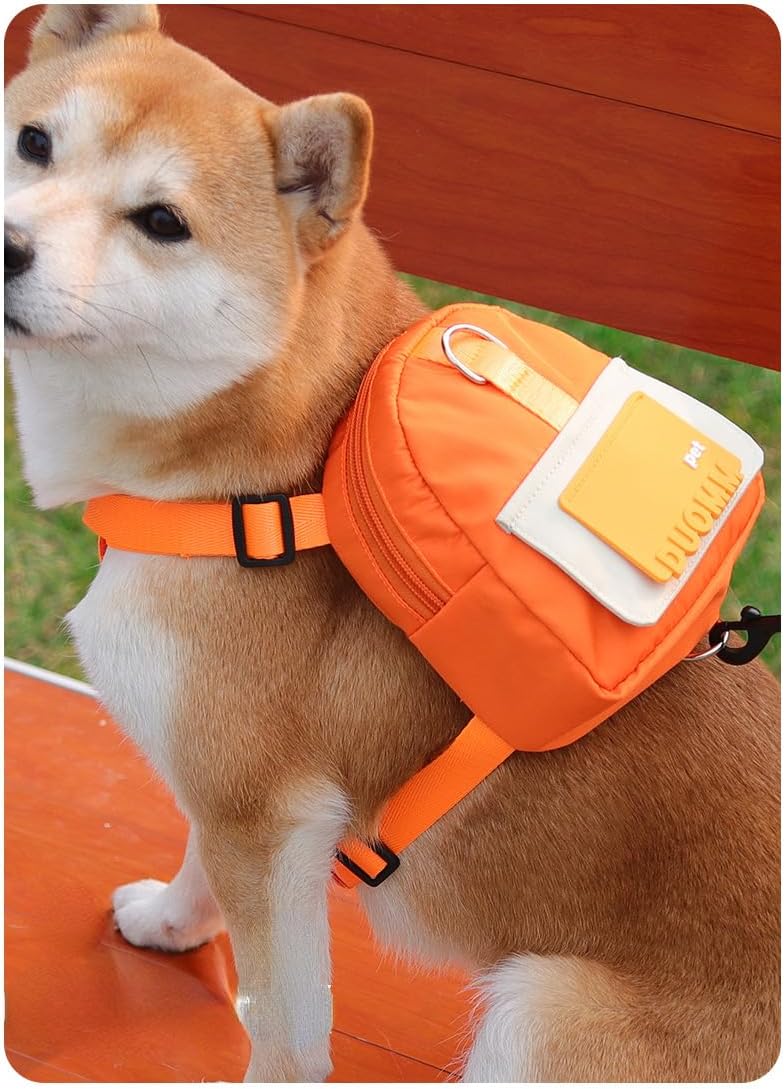 Rakuten - 軽量 サイズ調整 通気性高 ドッグリュック 防水材質 ひも付き 子犬ウォーキングキャリアバッグ 犬用バックパック 犬のバックパック ペッ