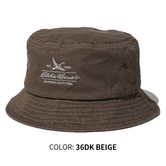 【割引クーポン配布中】 エディー・バウアー コットンツイル ロゴハット EDDIE BAUER COTTON TWILL LOGO BUCKET HAT ハット キャップ 帽子 E851081 【単品購入の場合はメール便発送】