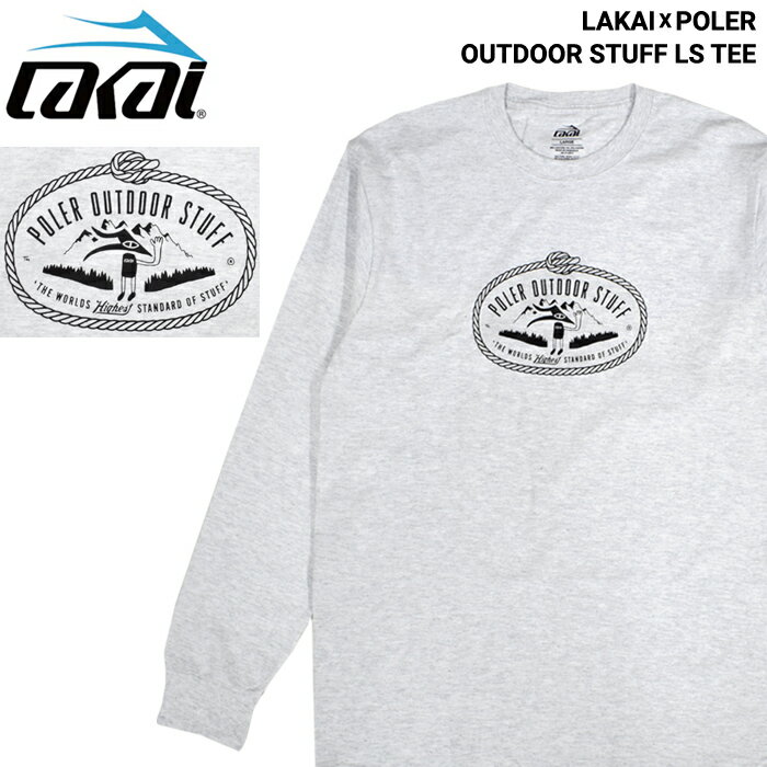 Rakuten - LAKAI POLER ラカイ ポーラー ロンT OUTDOOR STUFF LS TEE 長袖 Tシャツ カットソー トップス メンズ M-XL グレー 【単品購入の場合はメール便発送】