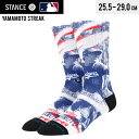 STANCE スタンス ソックス YAMAMOTO STREAK 山本由伸コラボモデル MLB メジャーリーグベースボール 靴下 SOCKS ドジャース A556B24YAM 【メール便発送で送料無料】