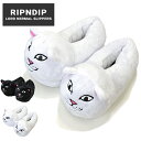 【割引クーポン配布中】 RIPNDIP リップンディップ スリッパ RORD NERMAL JERMAL SLIPPERS ルームシューズ S/M L/XL ホワイト ブラック RND4635 RND4795