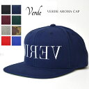 【割引クーポン配布中】 VERDE / ヴェルデ VERDE AROMA CAP キャップ 帽子 スナップバックキャップ メンズ レディース ユニセックス 【RCP】