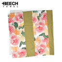 楽天Slow time life【割引クーポン配布中】 BEECH ビーチ Water Roses ビーチタオル バスタオル ブランケット 大判タオル BEECH TOWEL サーフタオル EU製 【RCP】【バーゲン】