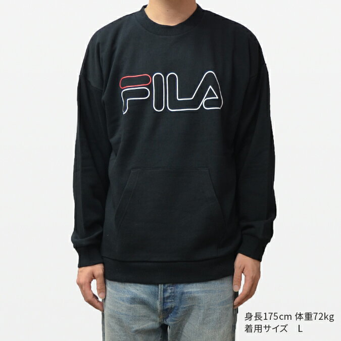 【割引クーポン配布中】 FILA HERITAGE フィラ ヘリテージ LOGO CREWNECK SWEAT クルーネック スウェット トレーナー フリース ストリート FM9418 【バーゲン】