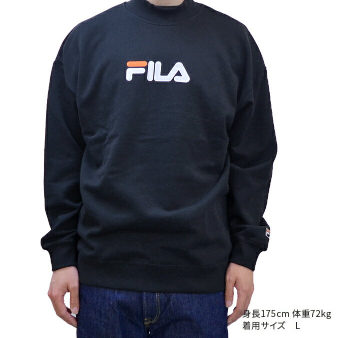 【割引クーポン配布中】 FILA HERITAGE フィラ ヘリテージ MOCK NECK SWEAT モックネック スウェット トレーナー フリース ストリート FM9509 【バーゲン】