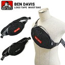 yN[|zzz BEN DAVIS xfCrX LOGO TAPE WAIST BAG V_[obO EGXgobO {fBobO  Y fB[X jZbNX BDW-9306 ylR|X֔őz