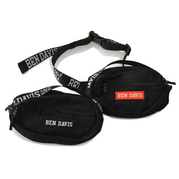 【割引クーポン配布中】 BEN DAVIS ベンデイビス LOGO TAPE WAIST BAG ショルダーバッグ ウエストバッグ ボディバッグ 鞄 メンズ レディース ユニセックス BDW-9306 【ネコポス便発送で送料無料】