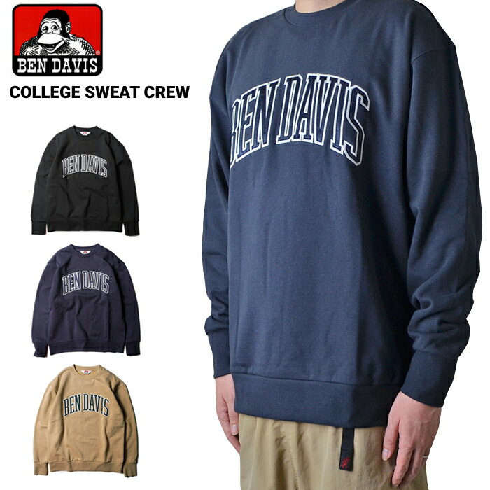 Rakuten - BEN DAVIS ベンデイビス トレーナー COLLEGE SWEAT CREW スウェット フリース M-XL BDZ2-2000