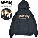 yN[|zzz THRASHER XbV[ INTRO BURNER HOOD SWEAT PARKA vI[o[ p[J[ XEFbg t[X /ubN S-XL Xg[g Y yNAXz