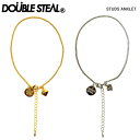 【割引クーポン配布中】 DOUBLE STEAL ダブルスティール STUDS ANKLET アンクレット アクセサリー メンズ 【メール便発送で送料無料】