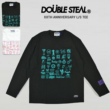 【割引クーポン配布中】 DOUBLE STEAL ダブルスティール ロンT XXTH ANNIVERSARY L/S T-SHIRT TEE Tシャツ 長袖 カットソー ストリート メンズ 【単品購入の場合はネコポス便発送】