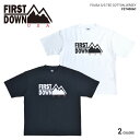 楽天Slow time life【割引クーポン配布中】 FIRST DOWN ファーストダウン Tシャツ FDUSA S/S T-SHIRT TEE 半袖 カットソー トップス メンズ M-XL ブラック ホワイト F274006C 【単品購入の場合はネコポス便発送】【バーゲン】