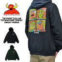 yN[|zzz TOY MACHINE gC}V[ p[J[ TM PAINT COLLAB TOYMACHINE FAMILY SWEAT PARKA vI[o[p[J[ XEFbg t[X Y M-XL ubN O[