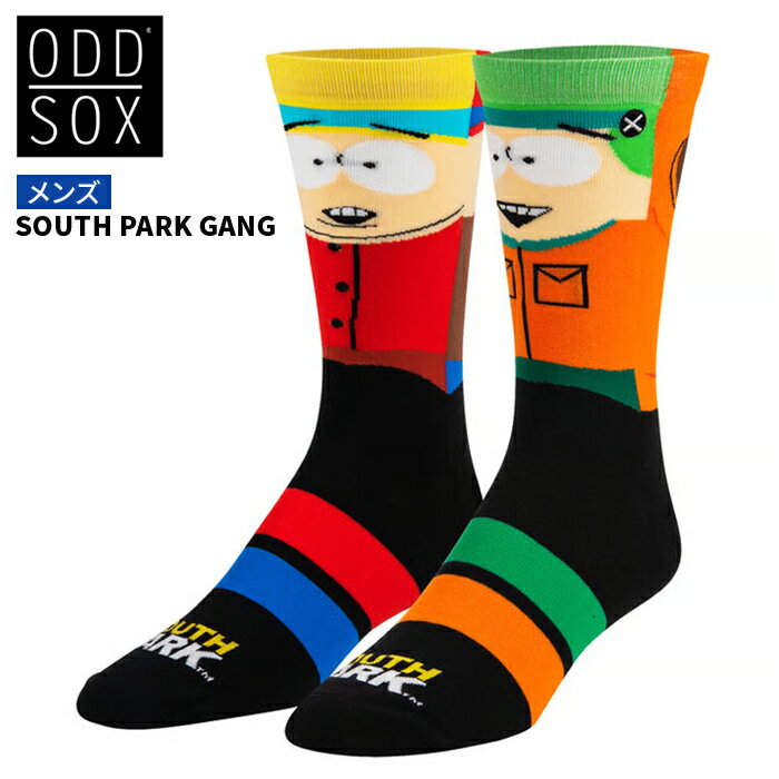 【割引クーポン配布中】 ODD SOX オッドソックス ソックス 靴下 SOUTH PARK GANG CREW SOCKS クルーソックス サウスパーク 【メール便発送で送料無料】