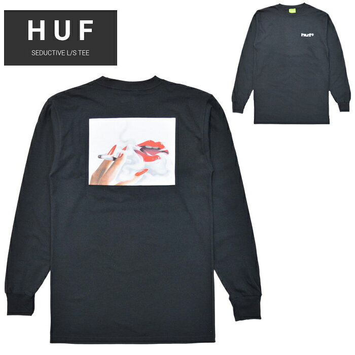 HUF ハフ ロンT SEDUCTIVE L/S TEE 長袖 Tシャツ カットソー トップス メンズ S-XL ブラック TS01643 