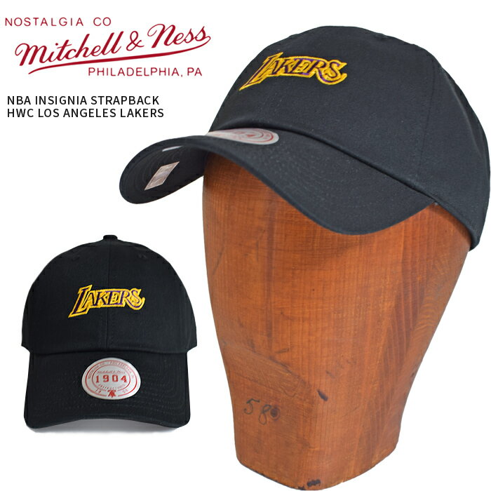 樂天商城 - ミッチェル & ネス キャップ MITCHELL & NESS NBA INSIGNIA STRAPBACK CAP 6パネルキャップ LAKERS レイカーズ ストラップバックキャップ HD16619