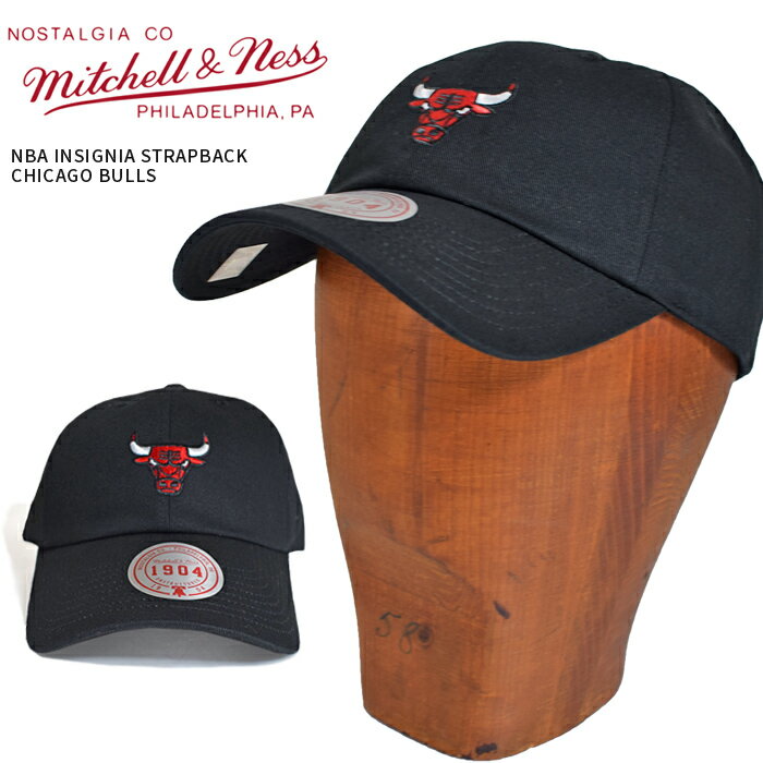 Rakuten - ミッチェル & ネス キャップ MITCHELL & NESS NBA INSIGNIA STRAPBACK CAP 6パネルキャップ BULLS ブルズ ストラップバックキャップ HD16621