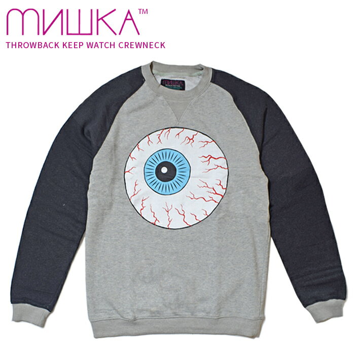 Rakuten - MISHKA ミシカ メンズ スウェットクルー トレーナー THROWBACK KEEP WATCH CREWNECK【RCP】【売り尽くし】