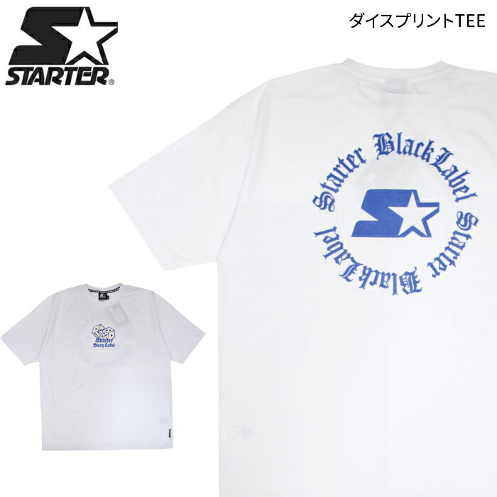 樂天商城 - STARTER BLACK LABEL スターター ブラックレーベル Tシャツ ダイスプリントTシャツ S/S TEE 半袖 カットソー トップス M-XL ST-ST162 【単品購入の場合はメール便発送】【バーゲン】