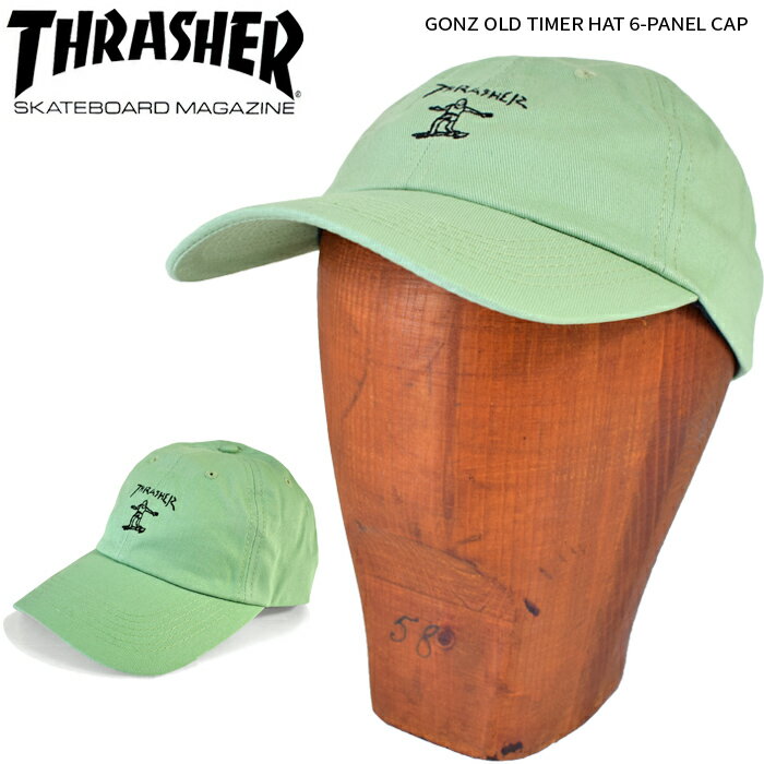樂天商城 - THRASHER スラッシャー GONZ OLD TIMER HAT 6-PANEL CAP キャップ STRAPBACK CAP 6パネルキャップ ストラップバックキャップ 帽子 メンズ レディース ユニセックス ストリート スケート 【バーゲン】