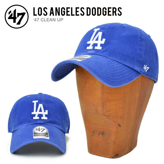 樂天商城 - '47 フォーティーセブン LOS ANGELES DODGERS 47 CLEAN UP CAP クリーンナップ キャップ 帽子 ストラップバックキャップ 青色 ブルー