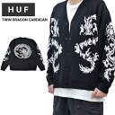 yN[|zzz HUF nt J[fBK TWIN DRAGON CARDIGAN Z[^[ jbg Jbg\[ gbvX Y M-XL ubN KN00466