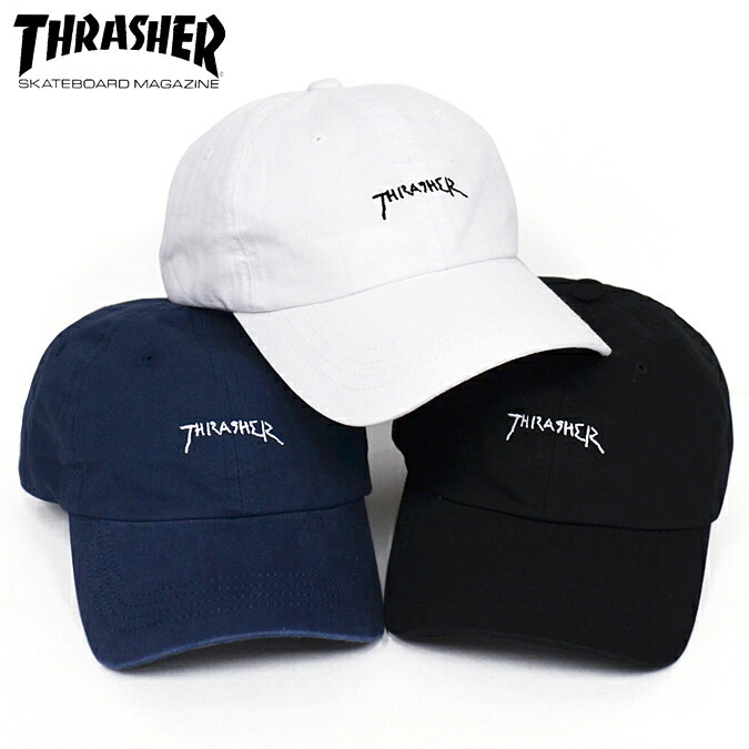 楽天Slow time life【割引クーポン配布中】 THRASHER/スラッシャー GONZ MAG SPORTS WASHED CAP ローキャップ 6-PANEL CAP ゴンズ マグ ウォッシュ キャップ ストラップバック 【RCP】【バーゲン】