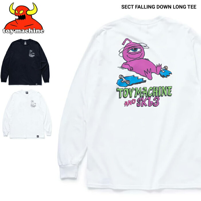 ڳݥ TOY MACHINE ȥޥ T SECT FALLING DOWN LONG TEE SKB3 COLLAB. Ĺµ T åȥ ȥåץ  M-XL ֥å ۥ磻 STMFDLT9 ñʹξϥͥݥȯ