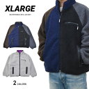 エクストララージ 服 メンズ 【割引クーポン配布中】 エクストララージ XLARGE ジャケット REVERSIBLE BOA JACKET リバーシブル ボアジャケット フリースジャケット アウター ブルゾン メンズ M-XL マルチ グレー 101214021010