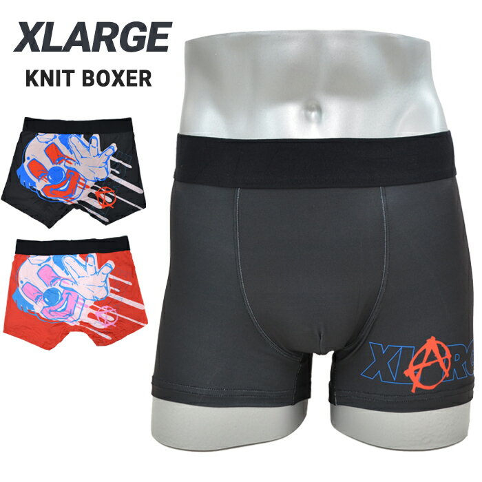 Other - XLARGE エクストララージ ボクサーパンツ アンダーウェア ピエロ UNDERWEAR 下着 インナー ショーツ メンズ M-XL ブラック レッド 18429100 【メール便対応可】