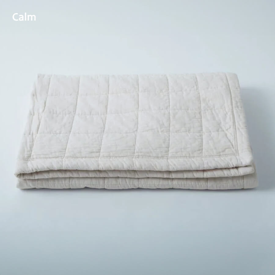【レビュー特典付き】 日本製 YARN HOME ヤーンホーム UKIHA ブランケット ハーフ 【ラグ プレイマット 敷きパッド ガーゼ キルト 無地 ベビー 子供 出産祝い おしゃれ 洗濯可】 slowworks-10018010 slowworks サンプル画像3