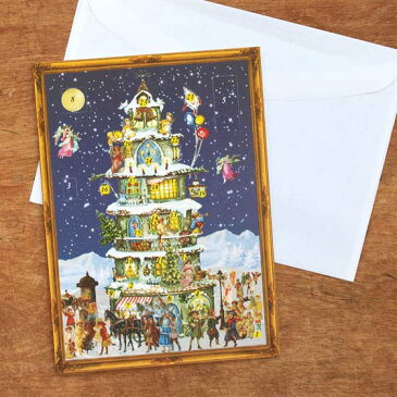 ドイツ R.Sellmer Verlag社 クリスマス アドベントカレンダー カード クリスマスキャッスル【メール便対象品】