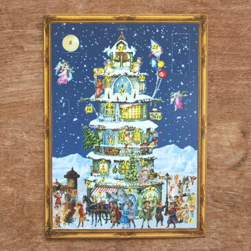 ドイツ R.Sellmer Verlag社 クリスマス アドベントカレンダー カード クリスマスキャッスル【メール便対象品】