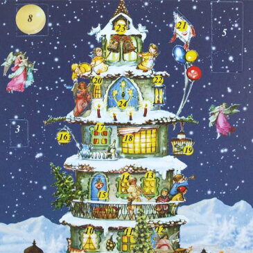 ドイツ R.Sellmer Verlag社 クリスマス アドベントカレンダー カード クリスマスキャッスル【メール便対象品】