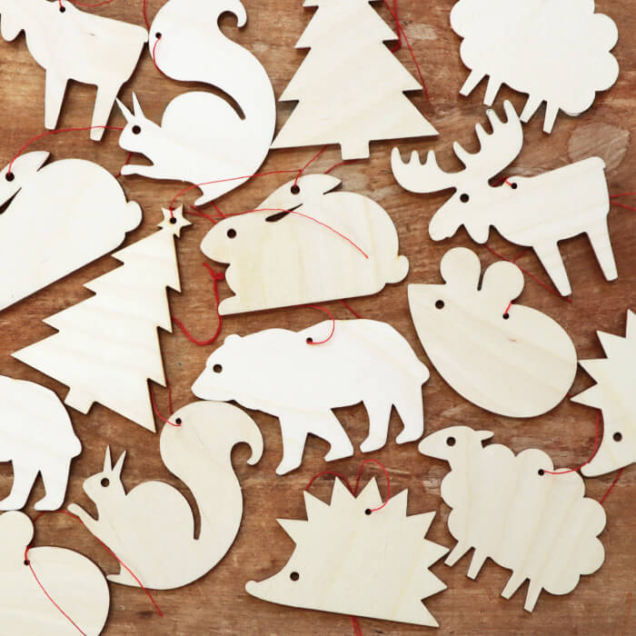 ドイツ製 クリスマス オーナメント セット 木製 北欧 ツリー 飾り かわいい おしゃれ ドイツ製 白樺 ク..