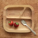 食器 プレート 木製 無塗装 皿 子供 キッズ 子供用 おしゃれ かわいい 木の食器 小物入れ うつわ ラオス製 木製 キッズプレート 無塗装 【メール便対象品】