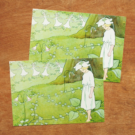 エルサベスコフ ポストカード 2枚セット リーサの庭 いちやく草 