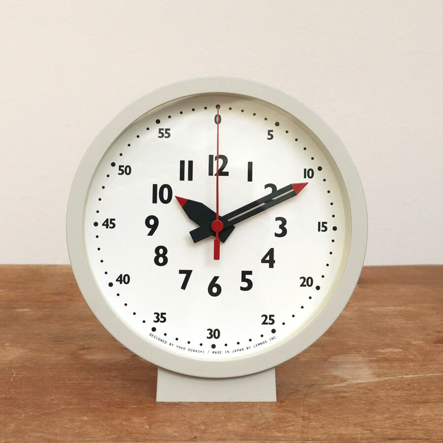 Lemnos レムノス 置き時計 fun pun clock for table ふんぷんクロック 掛け時計 置時計 クロック かわいい 子供部屋 子供 知育 モンテッソーリ 入園 入学 テーブル 日本製