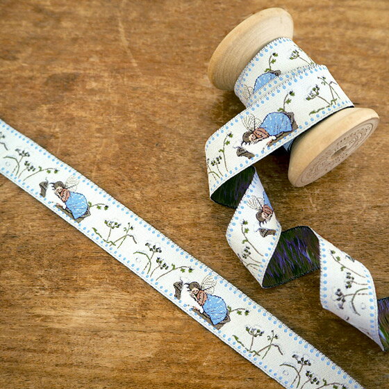 チロリアンテープ 手芸 花 チロルテープ リボン 女の子 男の子 入園 入学 かわいい 北欧 ドイツ acufactum アクファクトゥム 刺繍リボン 夢見るエルフ 1m 【メール便対象品】のサムネイル