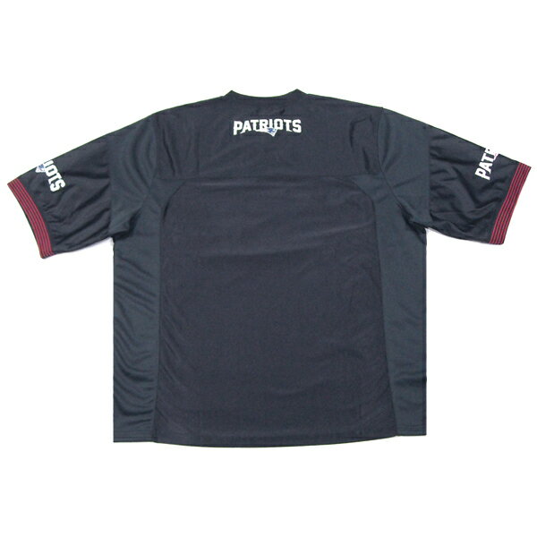 NFL OFFICIAL【海外限定★ツイル*刺繍のビッグロゴ】NFL New England Patriots ゲームジャージ【ブラック 黒】新品 メンズ レプリカ ユニホーム ニューイングランドペイトリオッツ アメリカンフットボール NIKE ナイキ Reebok リーボック PRO STANDARD【NEW YORK買い付け】