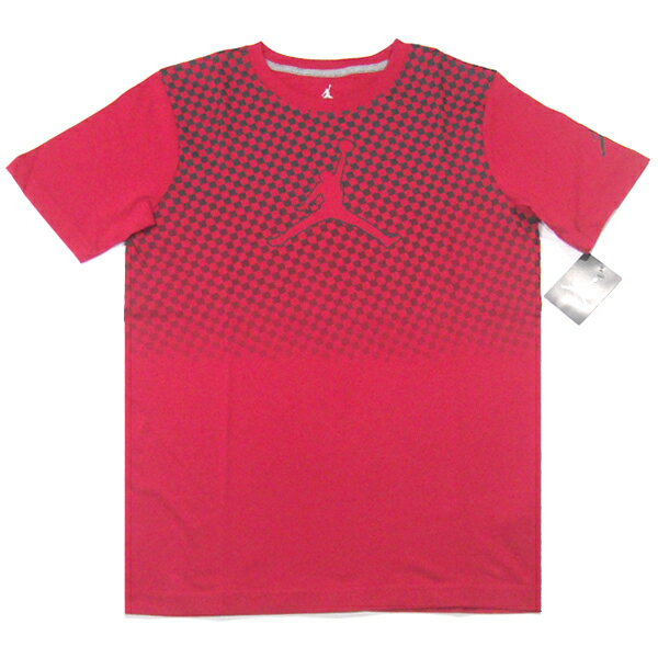 JORDAN【BOYSサイズ★旬のチェッカー柄★両面プリント】半袖 Tシャツ【レッド/ブラック】新品 ジョーダン ボーイズ メンズ レディース 男女兼用 NIKE ナイキ NBA CHICAGO BULLS シカゴ ブルズ バスケットボール NEW ERA ヒップホップ ダンス HIP HOP【NEW YORK買い付け】