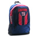 NFL OFFICIAL【NFL公認★デザイン 機能面が大幅UP】NEW YORK GIANTS ナイロン バックパック【ブルー/レッド】新品 ニューヨーク ジャイアンツ リュック メンズ レディース アメリカンフットボール Reebok リーボック NIKE ナイキ adidas Mitchell Ness【NEW YORK買い付け】