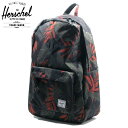 Herschel Supply【21.5L★ジャングルのようなパームツリー総柄】ナイロン バックパック【ブラック/グリーン/レッド】新品 ハーシェルサプライ メンズ レディース 男女兼用 リュック J.CREW ジェイクルー Ralph Lauren ラルフローレン DIESEL G-STAR RAW【NEW YORK買い付け】(4)